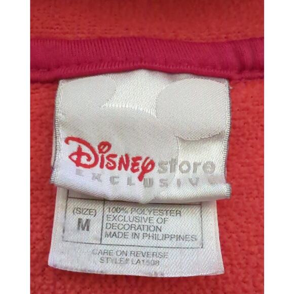 VTG Disney Store Exclusive Winnie the Pooh QTR Zip Fleece womens size M Fuschia - Picture 4 of 7